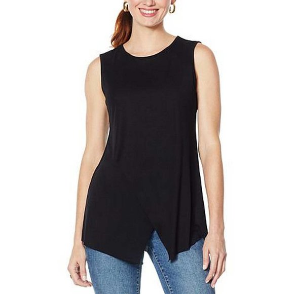 G by Giuliana Tops - G by Giuliana Crossover Tank Top SMALL (892)